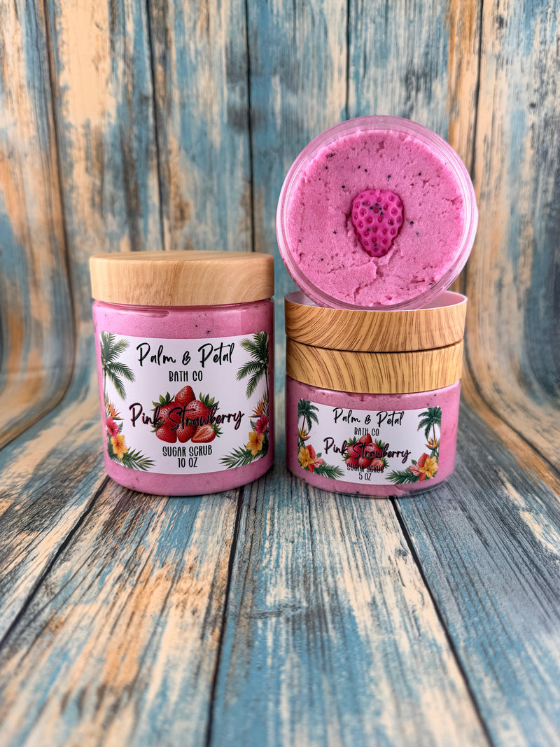 Pink Strawberry Sugar Scrub
