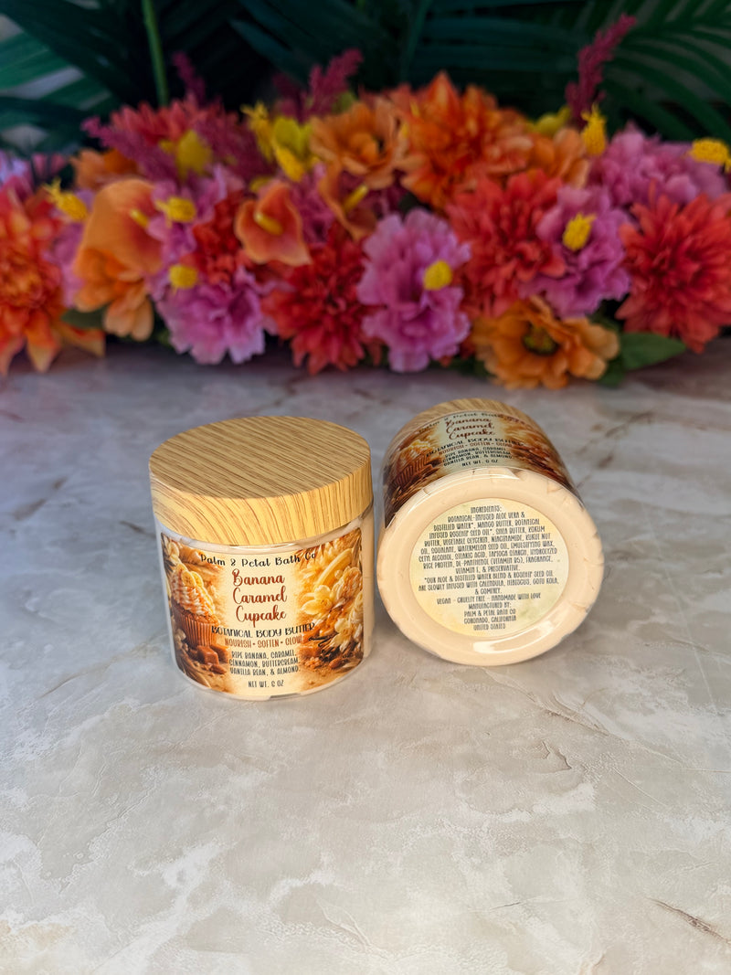 Banana Caramel Cupcake Botanical Body Butter
