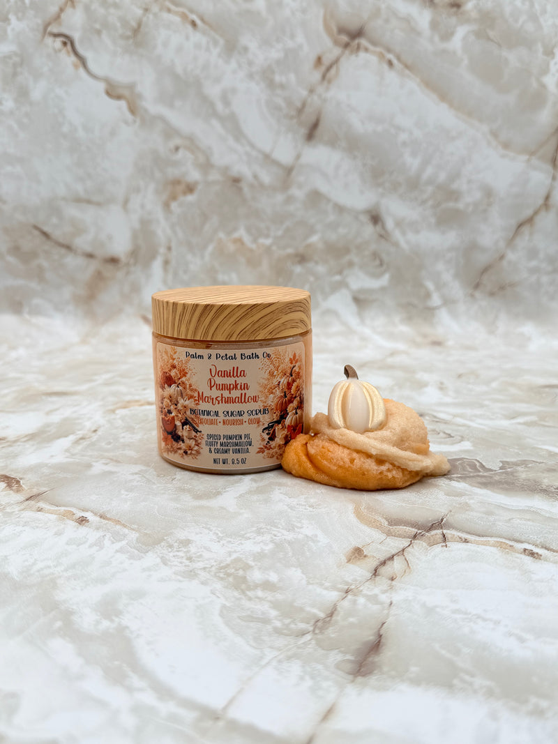 Vanilla Pumpkin Marshmallow Botanical Sugar Scrub