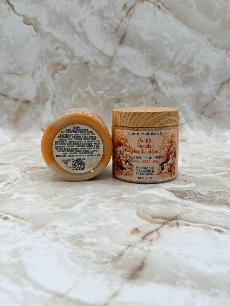 Vanilla Pumpkin Marshmallow Botanical Sugar Scrub