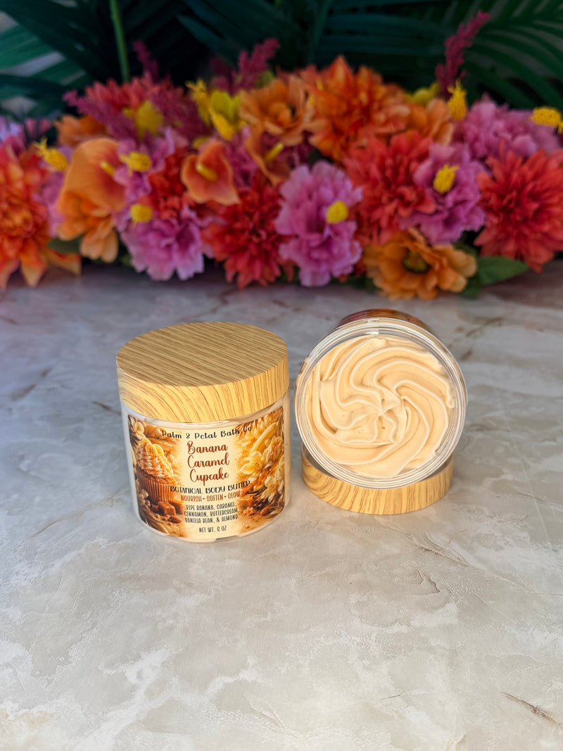 Banana Caramel Cupcake Botanical Body Butter