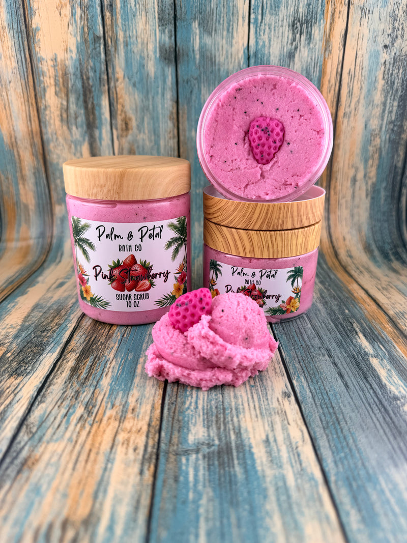 Pink Strawberry Sugar Scrub