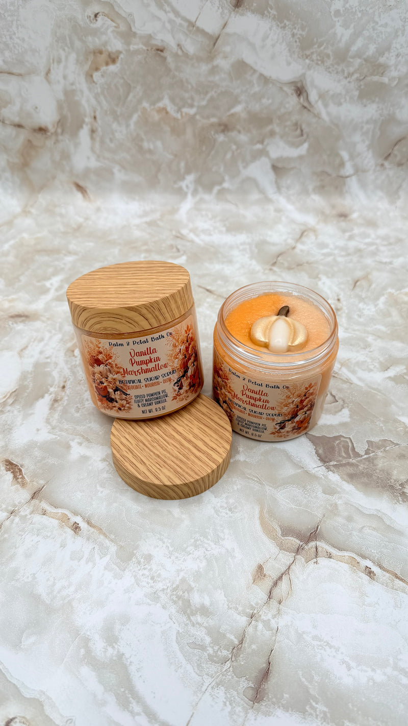 Vanilla Pumpkin Marshmallow Botanical Sugar Scrub