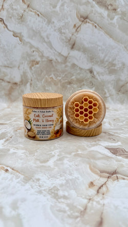 Oats, Coconut Milk, & Honey Sugar Scrub
